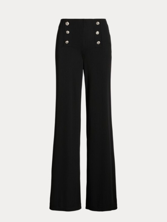 Lauren Ralph Lauren Pants - Lauren Ralph Lauren Stretch Jersey Wide Leg Pants